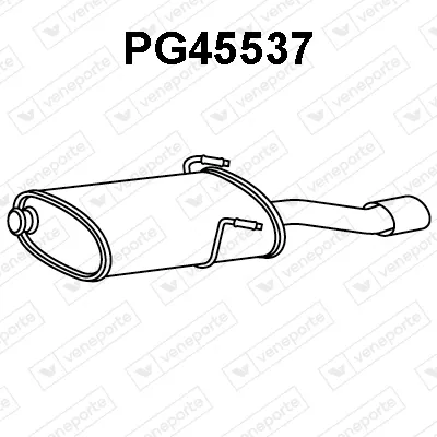 Rear Muffler Peugeot 406 Break