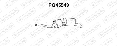 Rear Muffler Peugeot 505