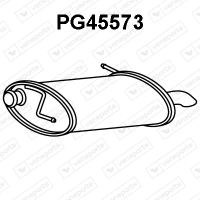 Rear Muffler Peugeot 605