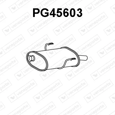 Rear Muffler Peugeot 406