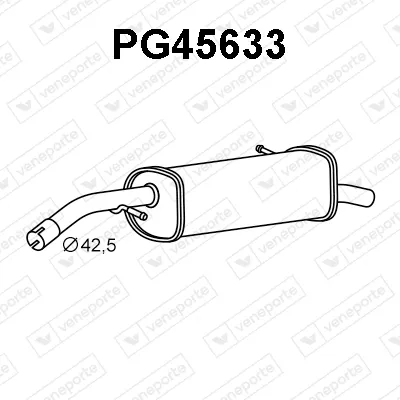 Rear Muffler Citroën C3 I · Citroën C3 Pluriel · Citroën C2