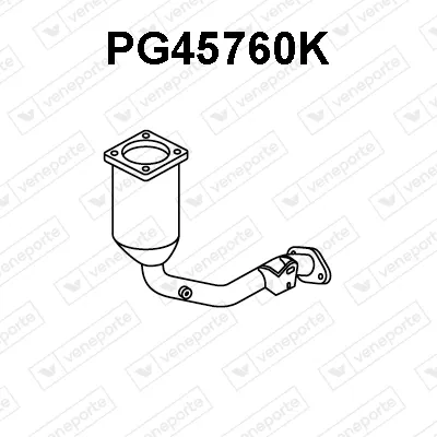 Catalytic Converter Citroën C2 · Peugeot 1007 · Peugeot 207