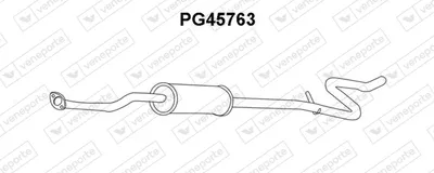 Front Muffler Peugeot 207