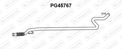 Exhaust Pipe Peugeot 207