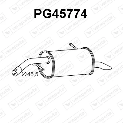 Rear Muffler Citroën C3 PICASSO · Peugeot 207 · Peugeot 207 CC