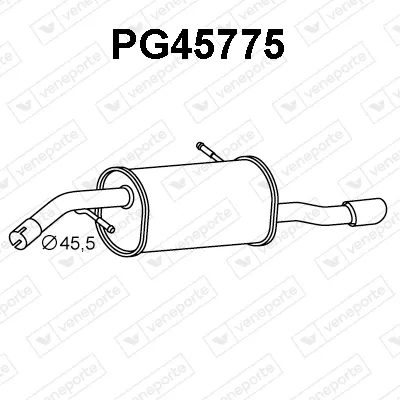 Rear Muffler Peugeot 207 · Peugeot 207 CC · Peugeot 207 SW