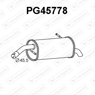 Rear Muffler Peugeot 207 · Peugeot 207 CC · Peugeot 207 SW