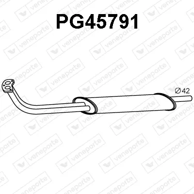 Front Muffler Peugeot 104