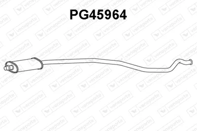 Front Muffler Peugeot 206 Saloon