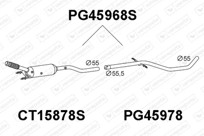 Soot/Particulate Filter, exhaust system Peugeot 407 · Peugeot 407 SW · Peugeot 407 Coupe