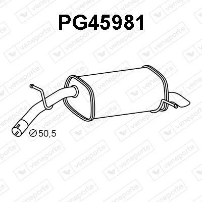 Rear Muffler Peugeot 407 · Peugeot 407 SW