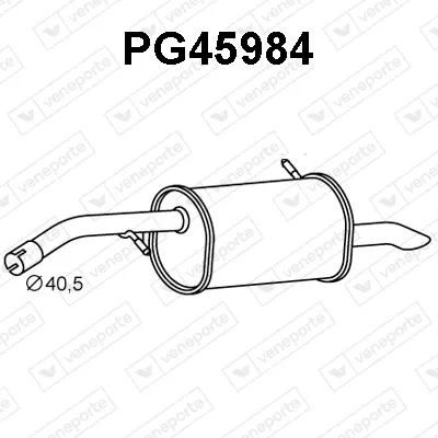 Rear Muffler Citroën C4 CACTUS · Citroën C3 III · Citroën C3 AIRCROSS II