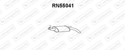 Rear Muffler Renault RAPID Box Body/MPV