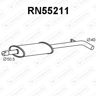 Front Muffler Renault MODUS / GRAND MODUS · Renault CLIO III · Renault CLIO III Grandtour