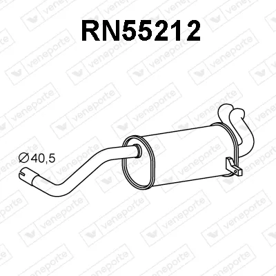 Rear Muffler Renault MODUS / GRAND MODUS · Renault CLIO III · Renault CLIO III Grandtour