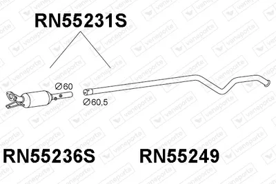 Soot/Particulate Filter, exhaust system Renault LAGUNA II · Renault LAGUNA II Grandtour