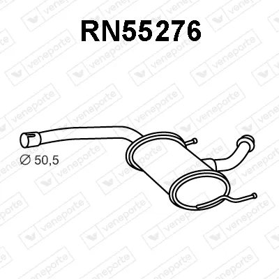 Centre Muffler Renault LAGUNA I · Renault LAGUNA I Grandtour
