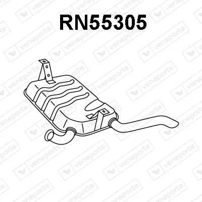 Rear Muffler Renault LAGUNA II · Renault LAGUNA II Grandtour