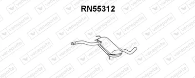Front Muffler Renault SAFRANE I · Renault SAFRANE II