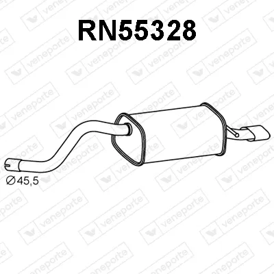Rear Muffler Renault TWINGO II · Renault WIND