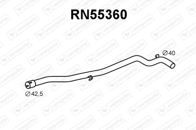 Exhaust Pipe Renault TRAFIC Bus · Renault TRAFIC Platform/Chassis