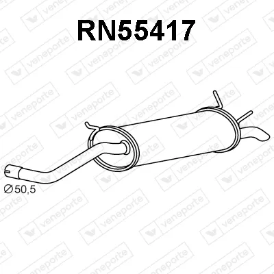 Rear Muffler Renault MEGANE I · Renault MEGANE I Coach · Renault MEGANE I Classic