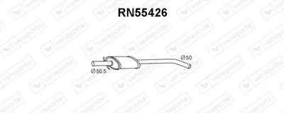 Front Muffler Renault MEGANE I · Renault MEGANE I Classic · Renault MEGANE Scénic