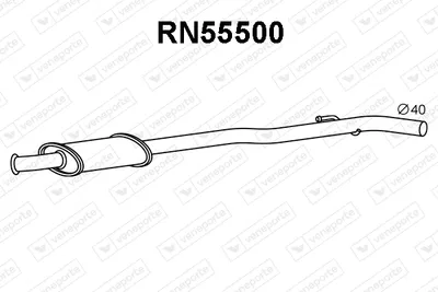 Front Muffler Renault CLIO I · Renault CLIO II