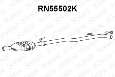 Catalytic Converter Renault CLIO II