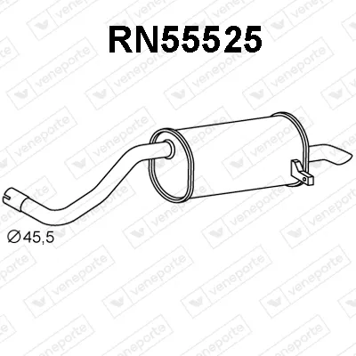 Rear Muffler Renault MODUS / GRAND MODUS · Renault CLIO III · Renault CLIO III Grandtour