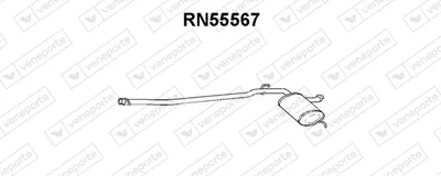 Front Muffler Renault 21 Estate