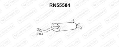 Rear Muffler Renault MEGANE I · Renault MEGANE I Coach · Renault MEGANE I Classic