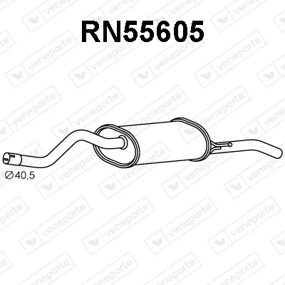 Rear Muffler Renault THALIA I · Renault THALIA II
