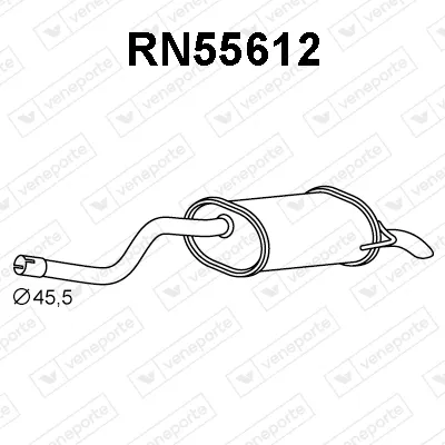 Rear Muffler Renault CLIO II · Renault CLIO III