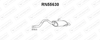Rear Muffler Renault ESPACE III