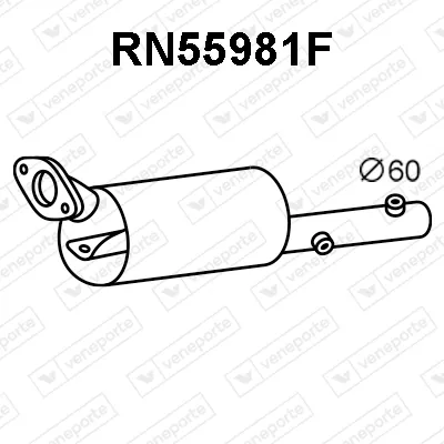 Soot/Particulate Filter, exhaust system Renault ESPACE IV