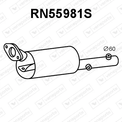 Soot/Particulate Filter, exhaust system Renault ESPACE IV
