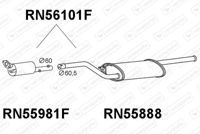 Soot/Particulate Filter, exhaust system Renault ESPACE IV