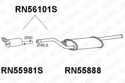 Soot/Particulate Filter, exhaust system Renault ESPACE IV