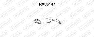 Centre Muffler Rover 100 / METRO Hatchback