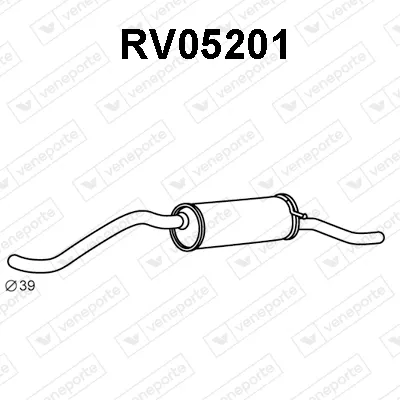 Rear Muffler Austin METRO I Fastback · Mg METRO