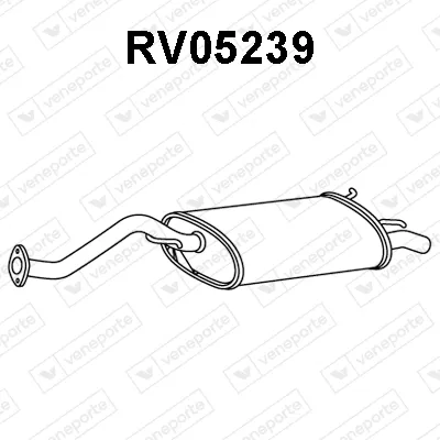 Rear Muffler Mg MG ZR · Rover 200 II Hatchback · Rover 25 I Hatchback