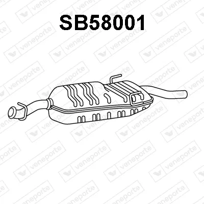 Rear Muffler Saab 900 II Convertible · Saab 900 II · Saab 900 II Coupe