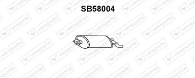Rear Muffler Saab 9000 Hatchback