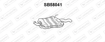 Rear Muffler Saab 9-3