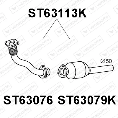 Catalytic Converter Seat CORDOBA Vario · Vw POLO III CLASSIC · Vw POLO Variant