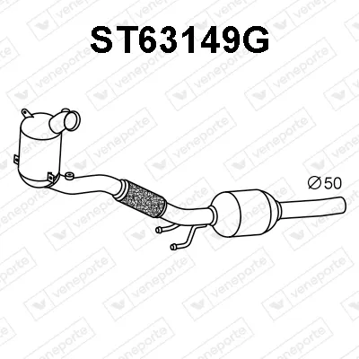 Soot/Particulate Filter, exhaust system Audi Q2 · Seat ATECA · Skoda KAROQ