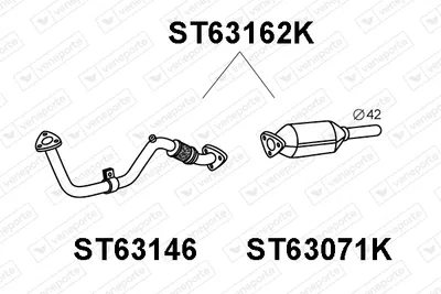 Catalytic Converter Seat CORDOBA · Seat IBIZA II · Seat INCA