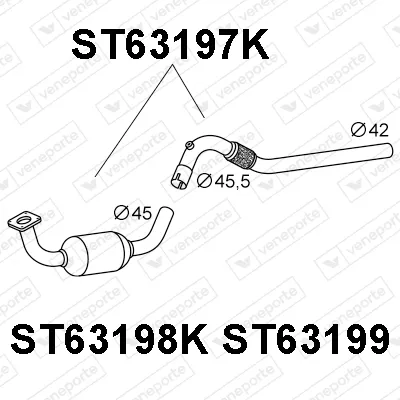 Catalytic Converter Seat CORDOBA · Seat IBIZA II · Seat INCA
