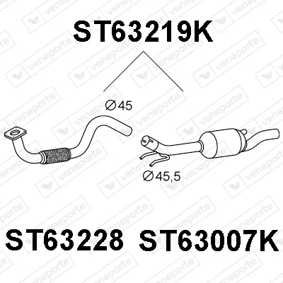 Catalytic Converter Seat CORDOBA · Seat IBIZA II · Seat INCA